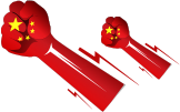 A股強力右拳
